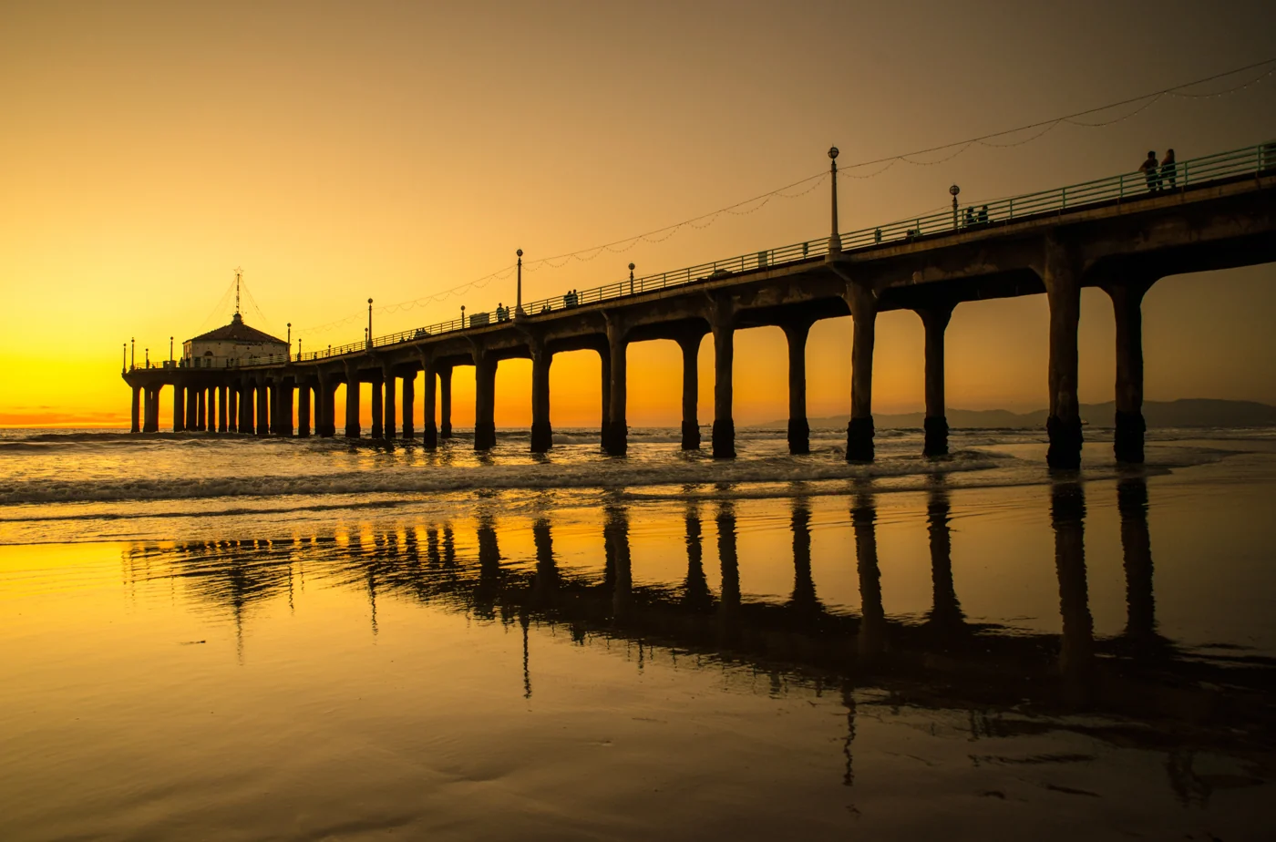 Manhattan Beach Pier during Sunset, Los Angeles