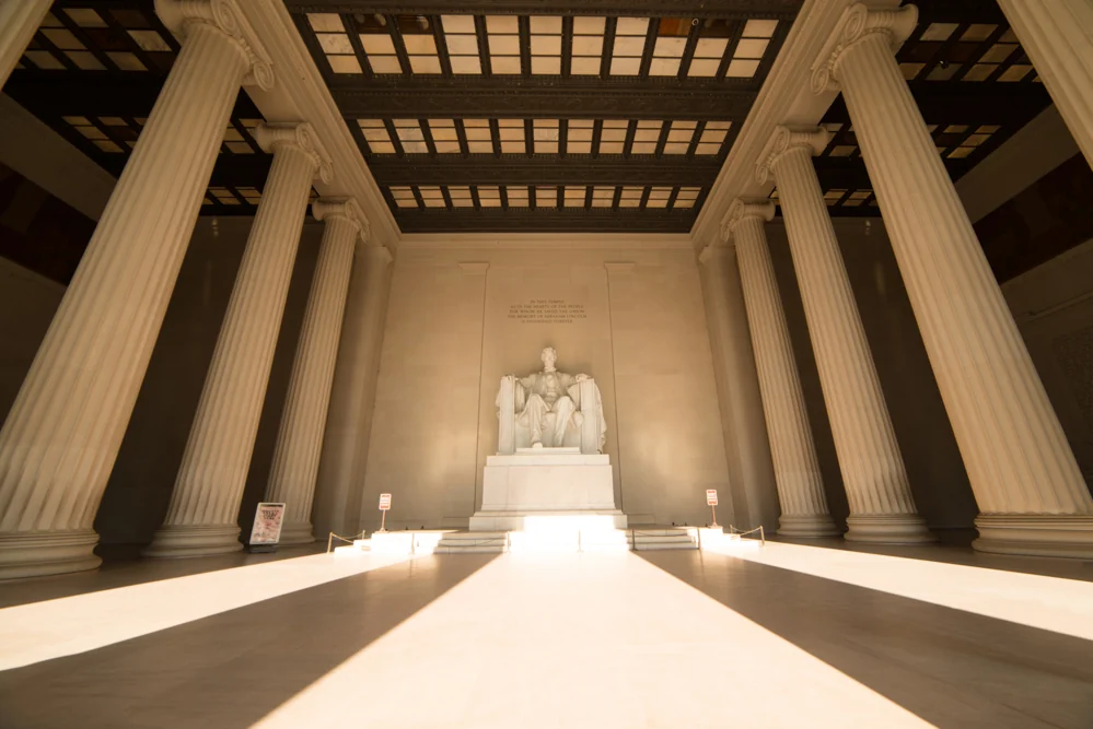 Interior of the Lincoln Memorial