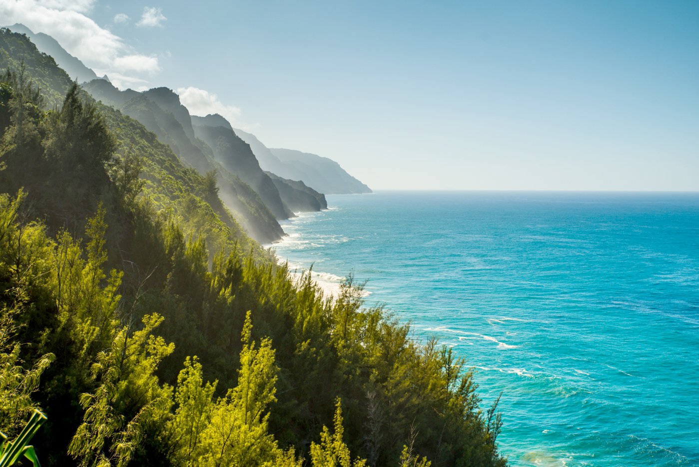 Napali Coastline as seen from the Kalalau Trail