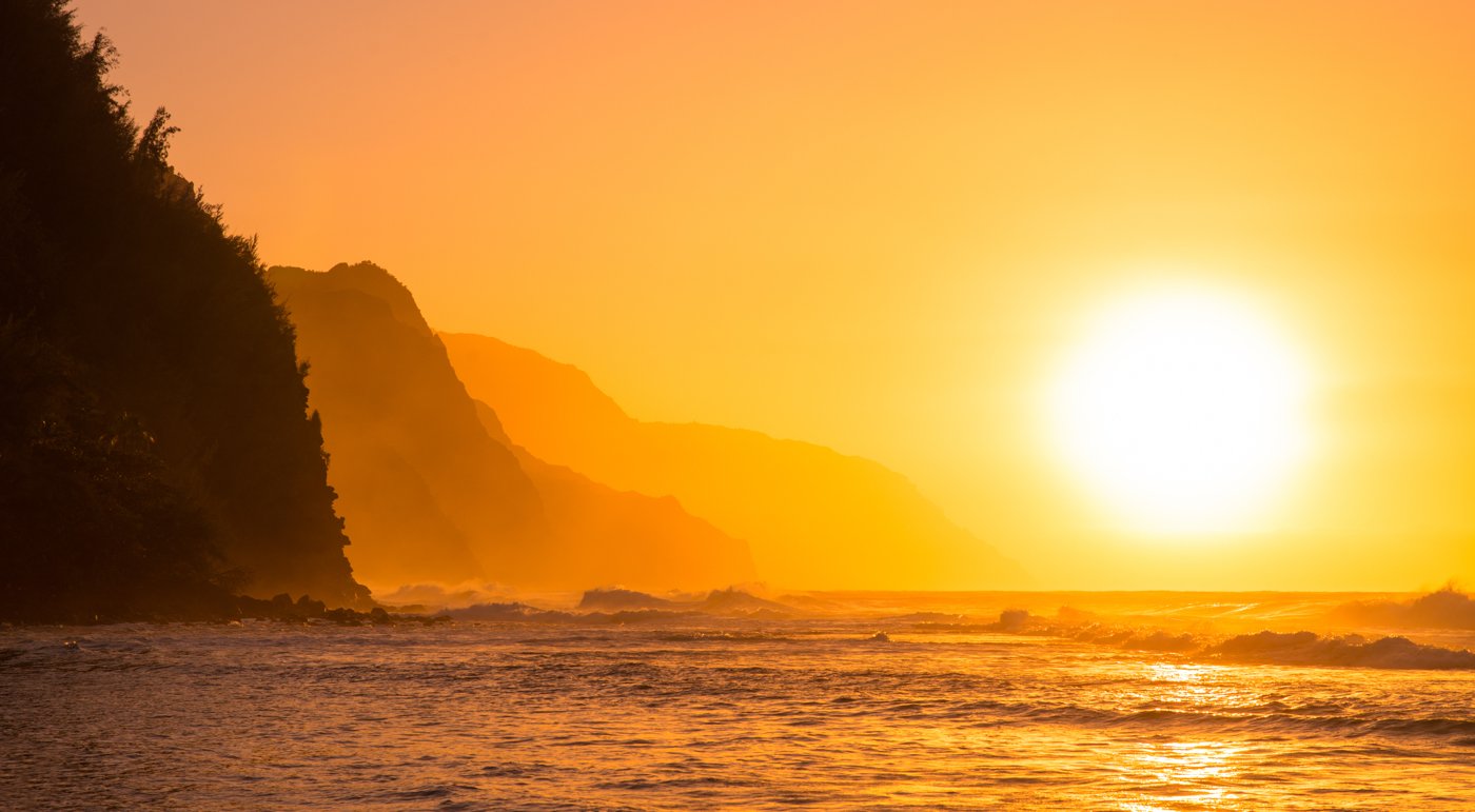 Ke'e Beach Sunset