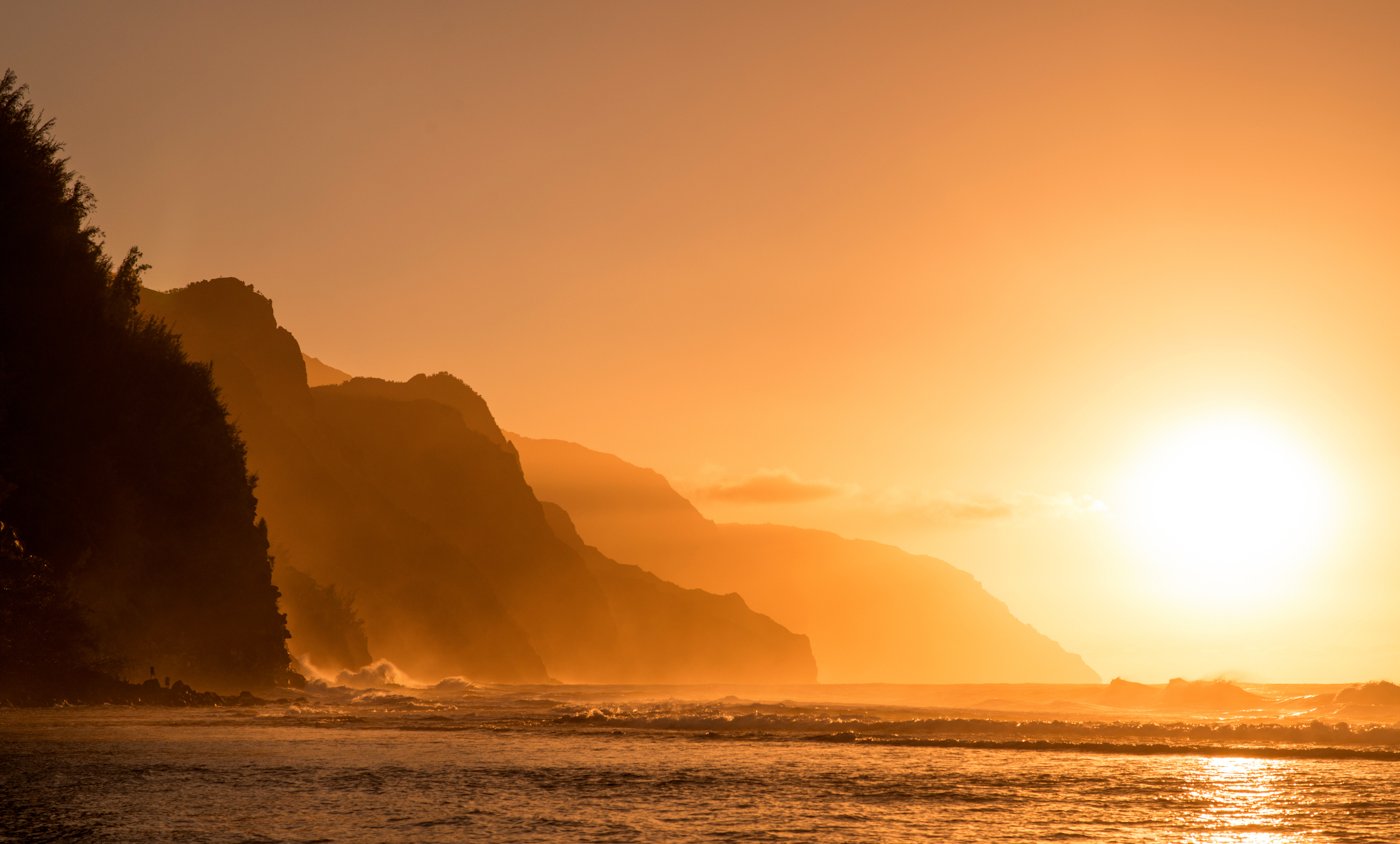 Ke'e Beach Sunset