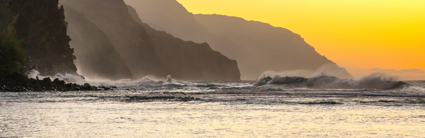 Ke'e Beach Waves